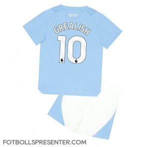 Manchester City Jack Grealish #10 Hemmatröja Barn 2023-24 Kortärmad (+ korta byxor)